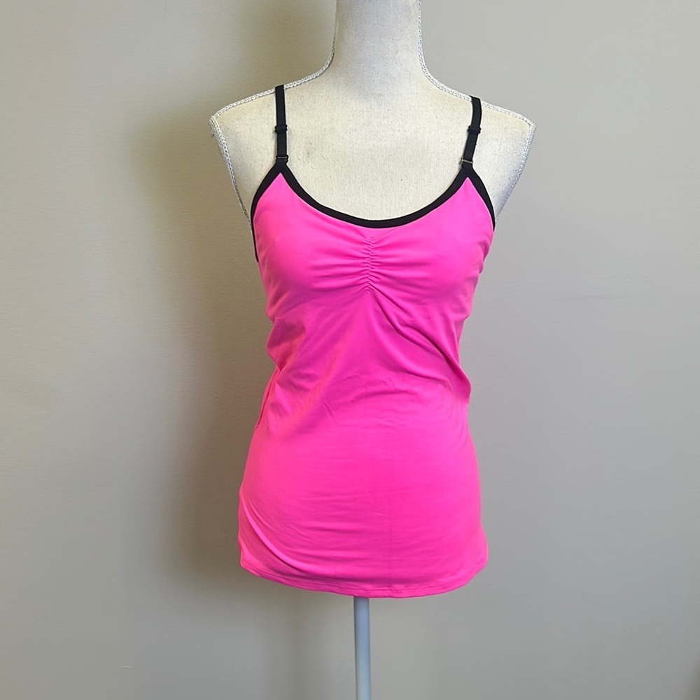 VSX Pink Fitted Camisole with Black Trim